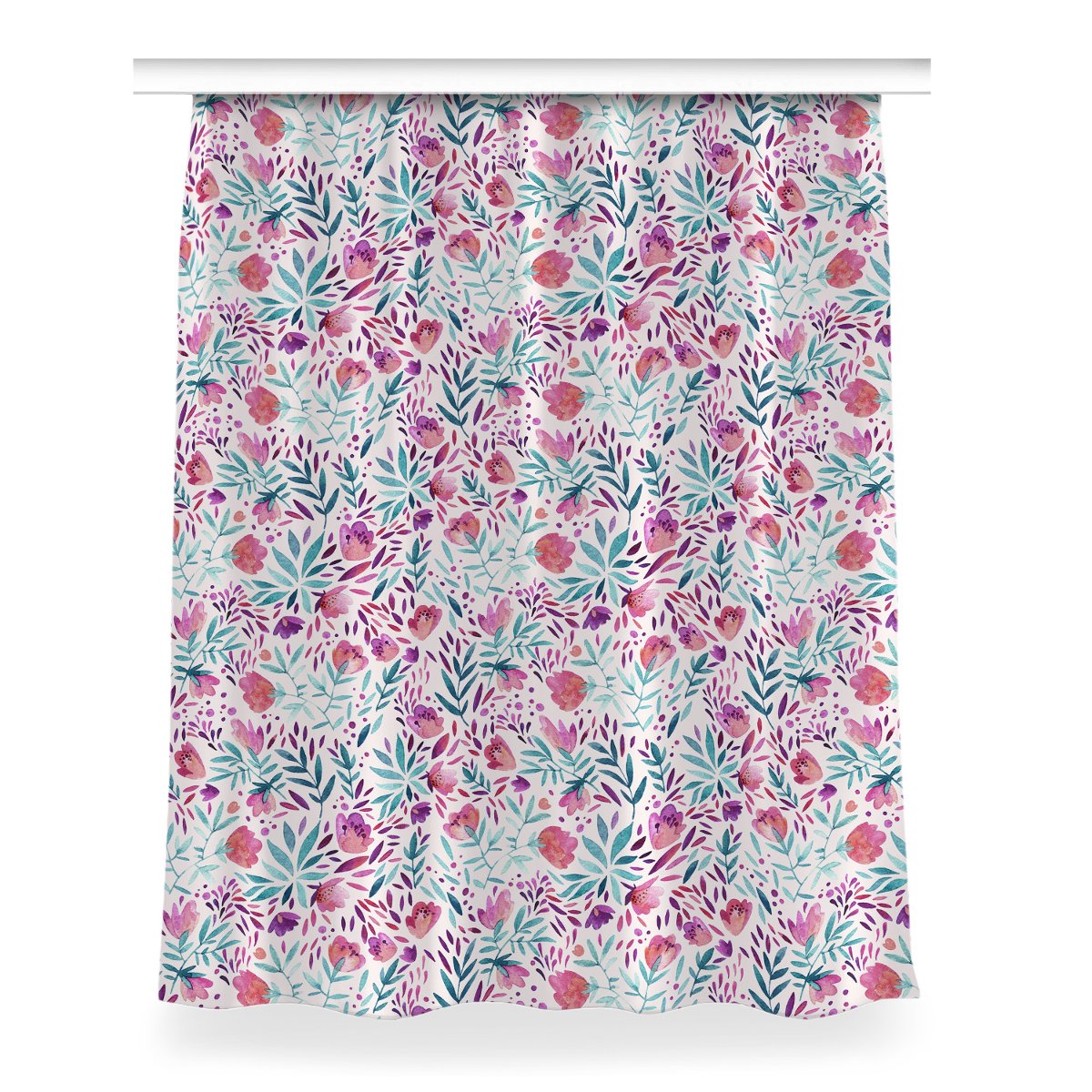 Klasyczna zasłona kolory Vintage maki wzór 150x200, Fabricsy