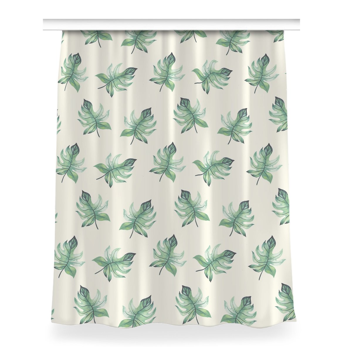 Zasłona z grafiką gotowa Tropikalne liście 150x200, Fabricsy