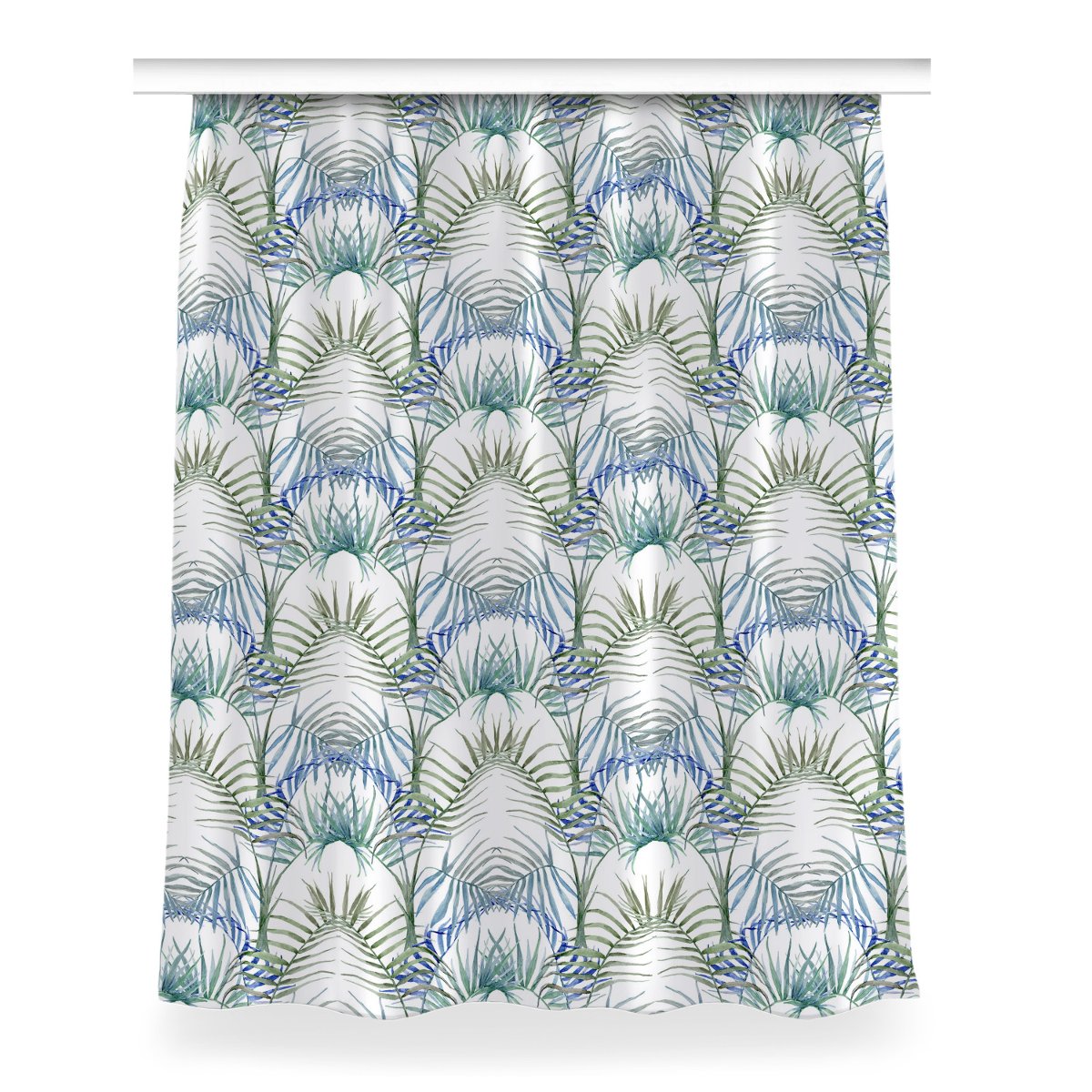 Gotowa zasłona na kółka Tropikalne liście 150x200, Fabricsy