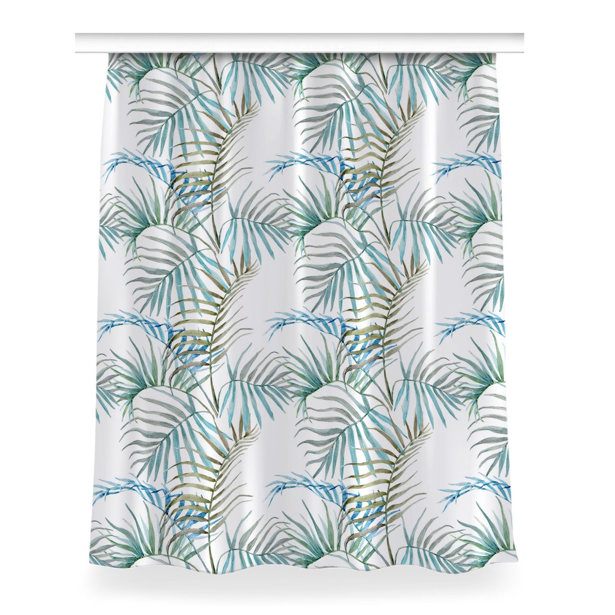 Zasłona z grafiką kolory Liście tropikalne 150x200, Fabricsy