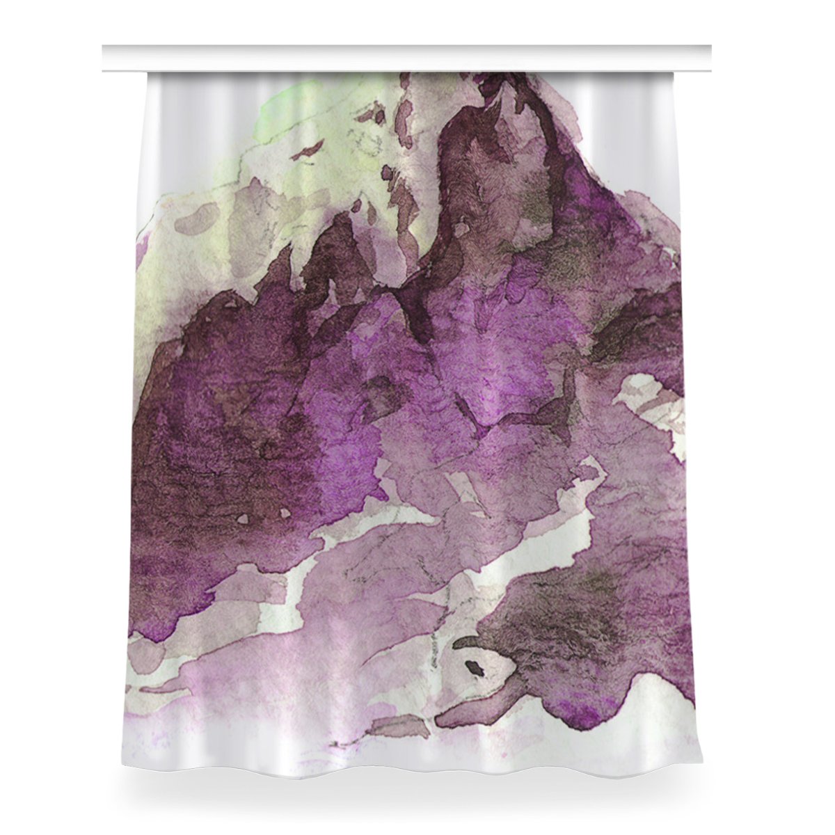 Gotowa zasłona z nadrukiem Zimowe góry 150x200 cm, Fabricsy