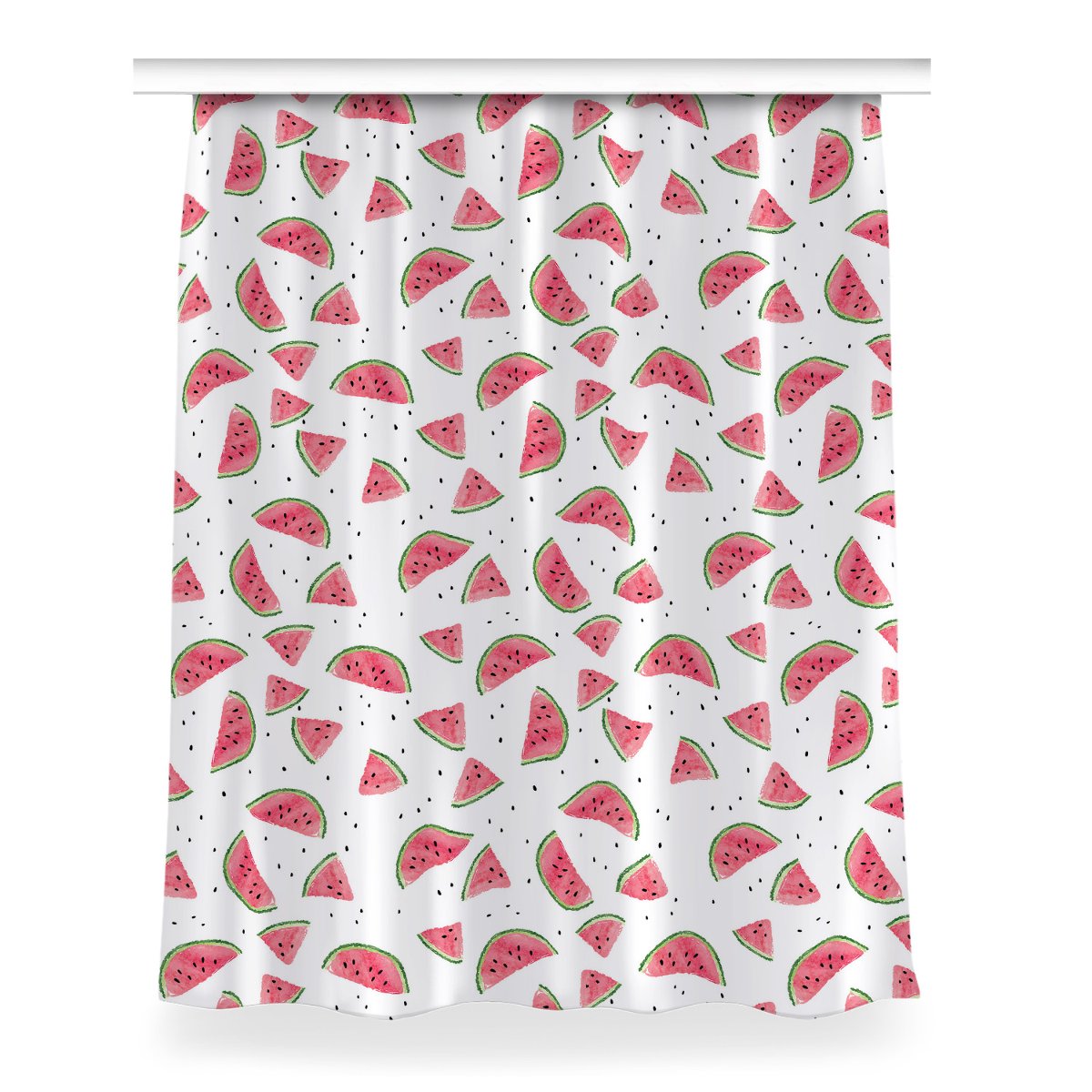 Gotowa zasłona na kółka Arbuzowy deszcz 150x200 cm, Fabricsy