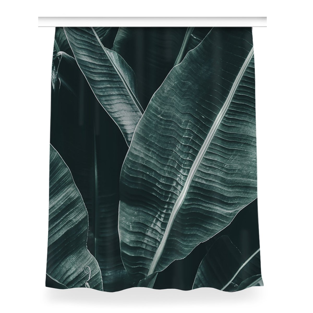 Gotowa zasłona z grafiką Egzotyczne liście 150x200, Fabricsy