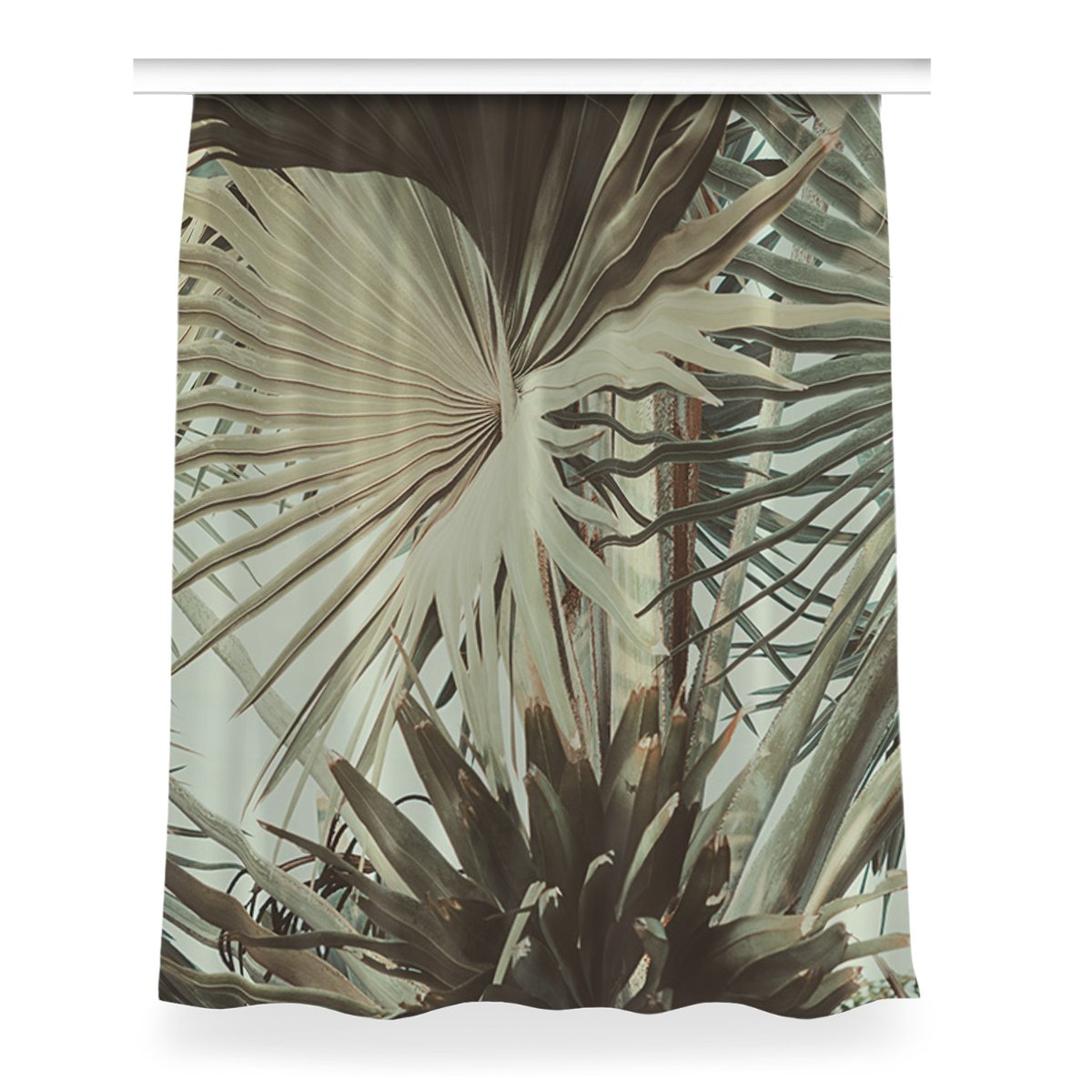 Gotowa zasłona na kółka Krzak bananowy 150x200 cm, Fabricsy