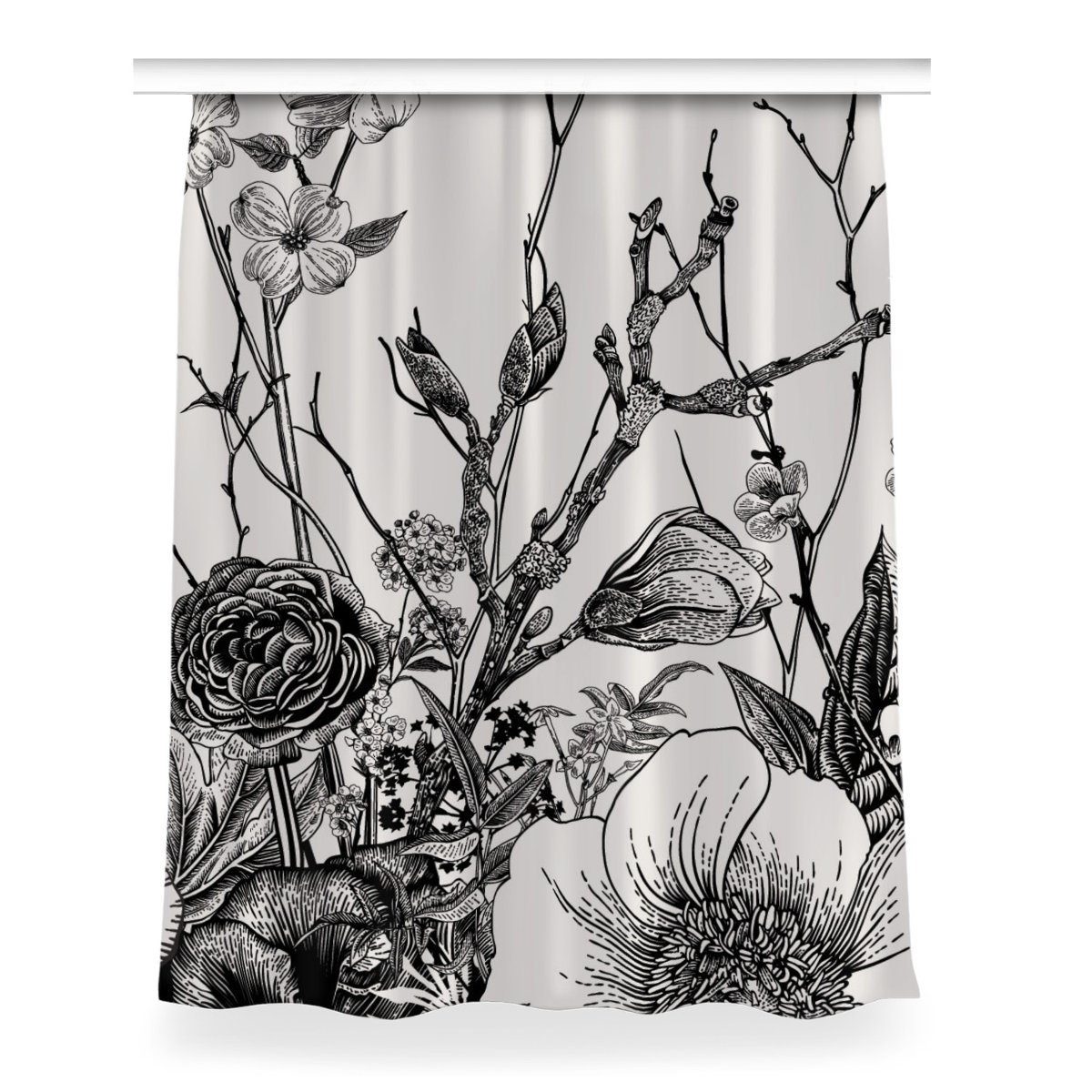 Klasyczna zasłona kolory Łąka do salonu 150x200 cm, Fabricsy