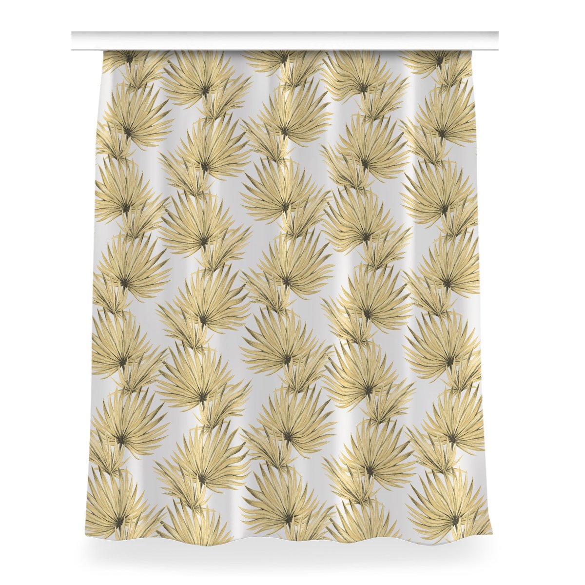 Zasłona z grafiką kolory Liście tropikalne 150x200, Fabricsy