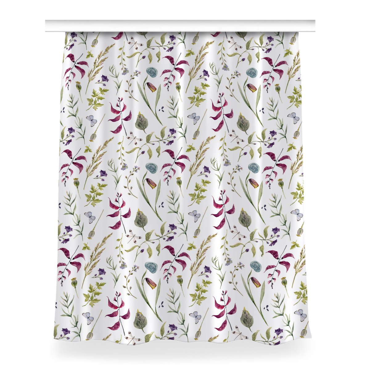 Gotowa zasłona Kwiat botaniczny do salonu 150x200, Fabricsy