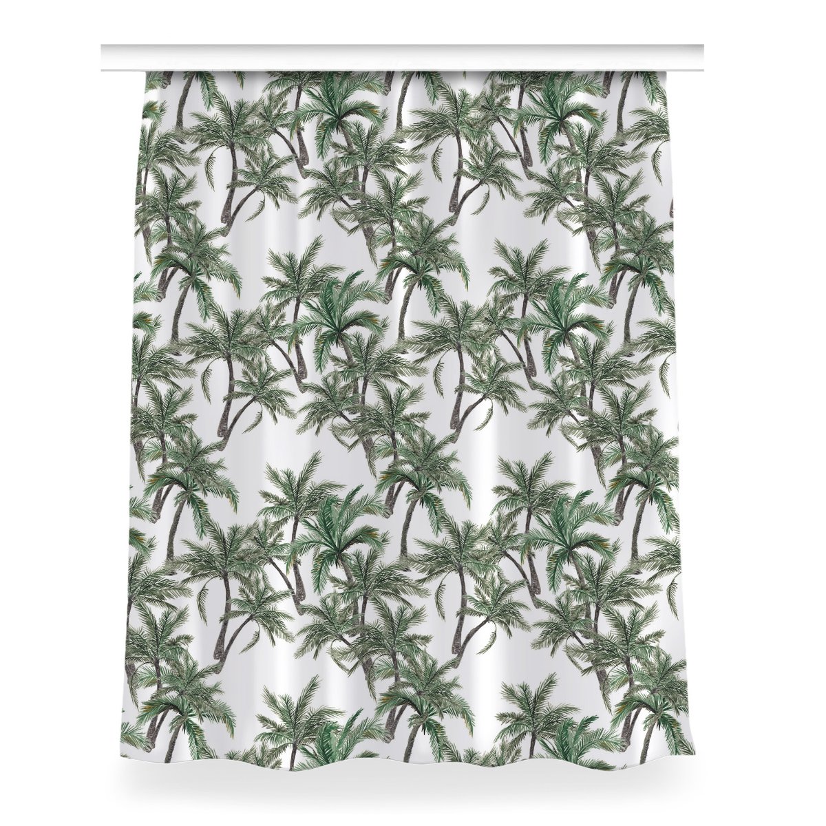 Gotowa zasłona na kółka Tropikalne palmy 150x200, Fabricsy