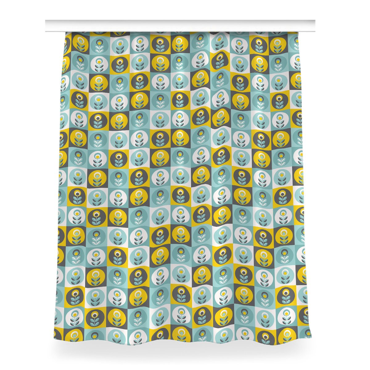 Klasyczna zasłona kolory Kwiatowy wzór 150x200 cm, Fabricsy