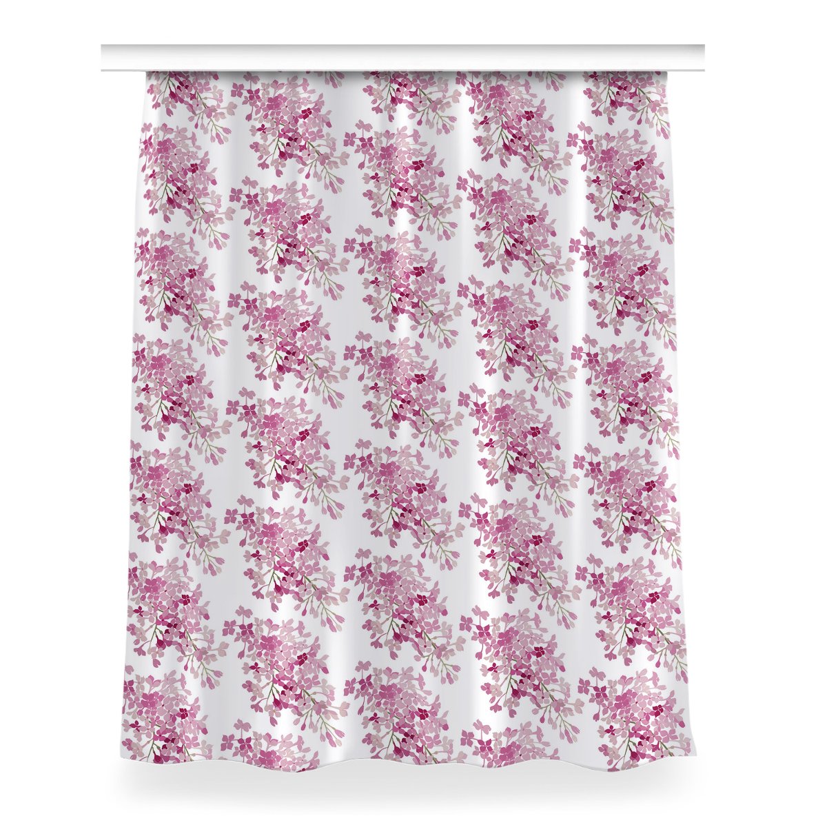 Gotowa zasłona Różowe kwiaty do sypialni 150x200, Fabricsy