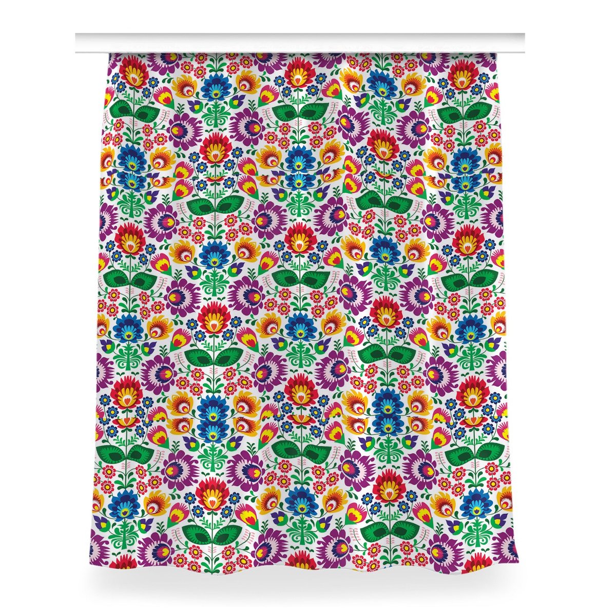 Gotowa zasłona na kółka Staropolski wzór 150x200, Fabricsy