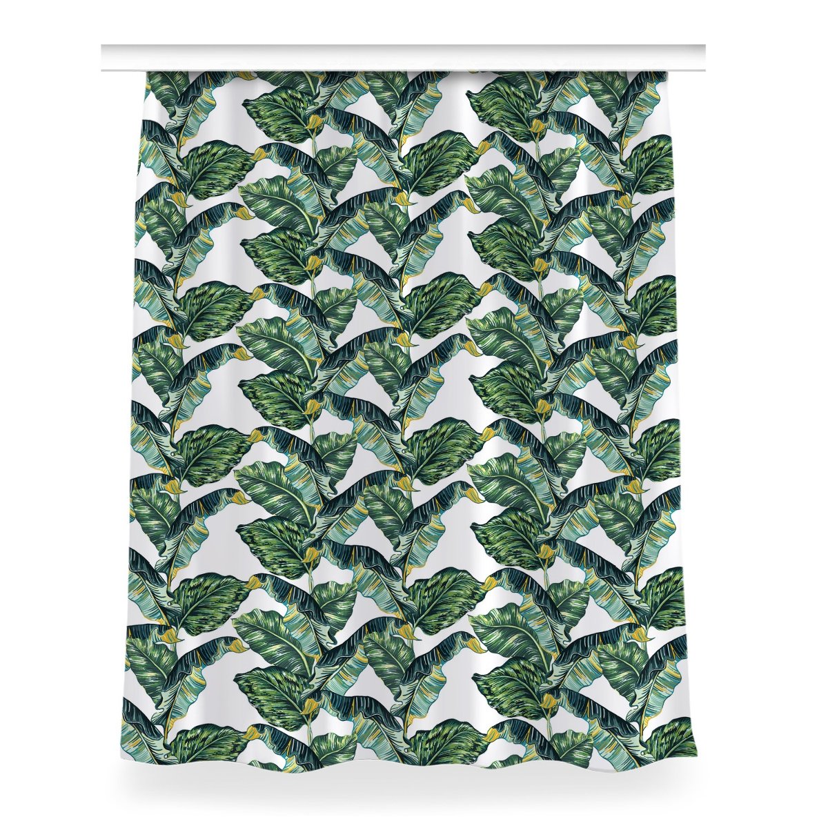 Gotowa zasłona na kółka Egzotyczne liście 150x200, Fabricsy