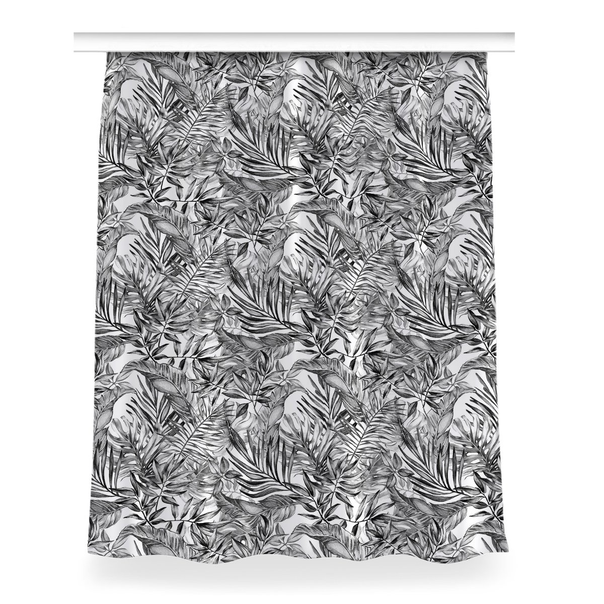 Klasyczna zasłona kolory Szkic monstera 150x200 cm, Fabricsy