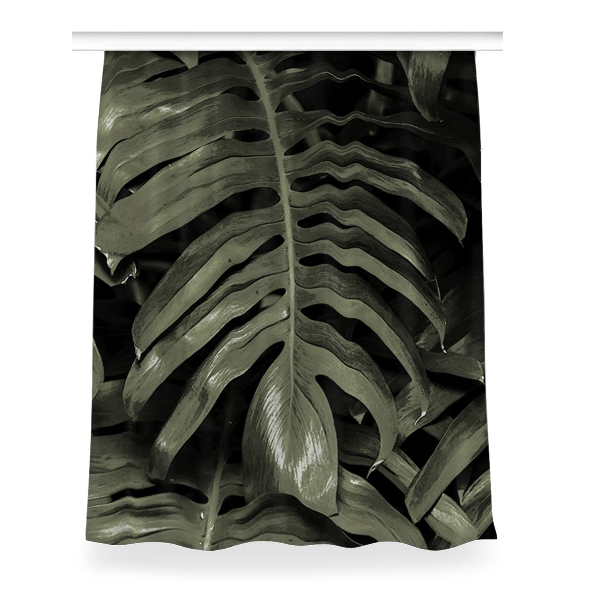 Gotowa zasłona na kółka Liście bananów 150x200 cm, Fabricsy