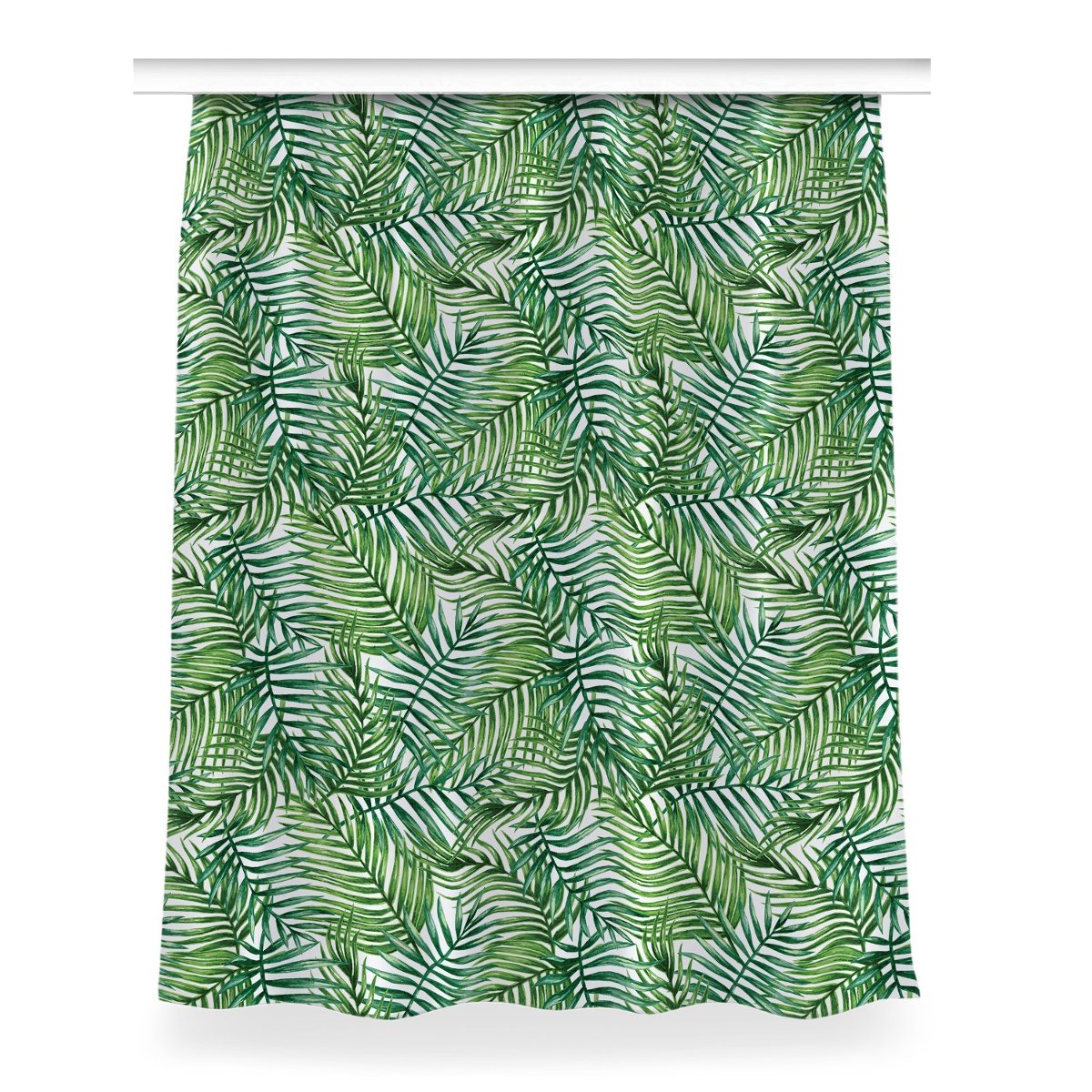 Zasłona z grafiką gotowa Egzotyczne liście 150x200, Fabricsy