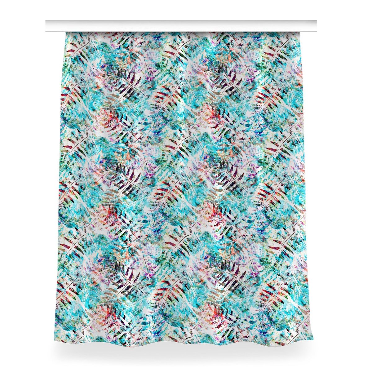 Klasyczna zasłona kolory Odciski liści 150x200 cm, Fabricsy