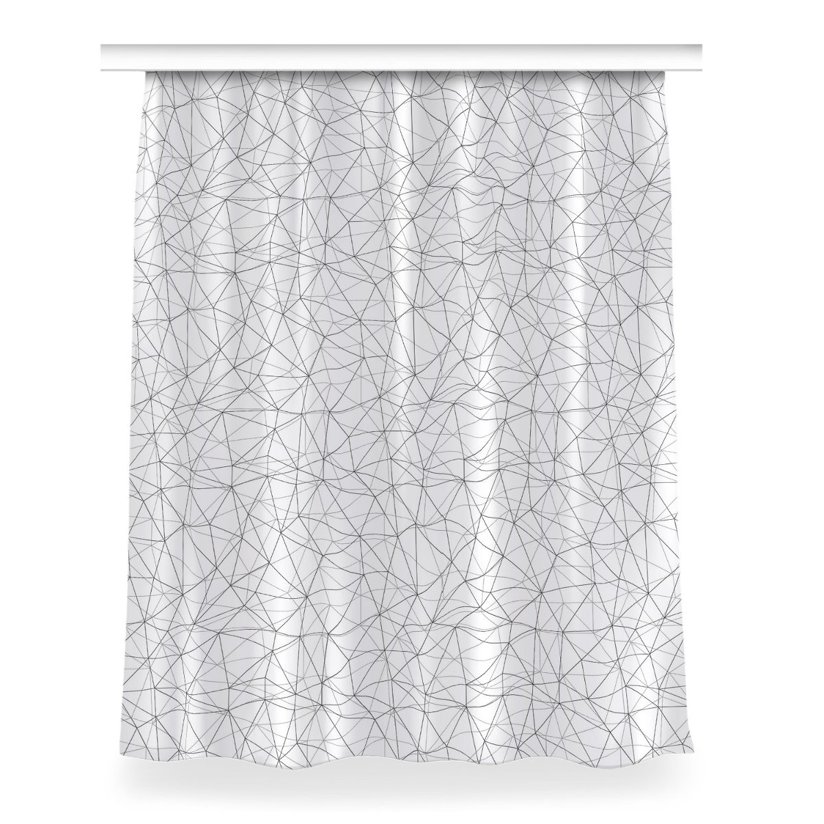 Gotowa zasłona na kółka Geometryczne linie 150x200, Fabricsy