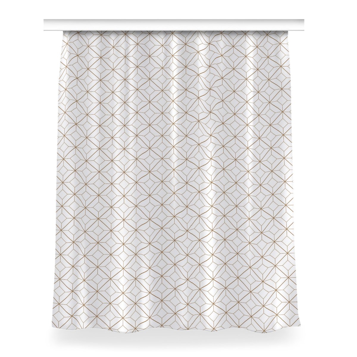 Gotowa zasłona na kółka Geometryczne romby 150x200, Fabricsy