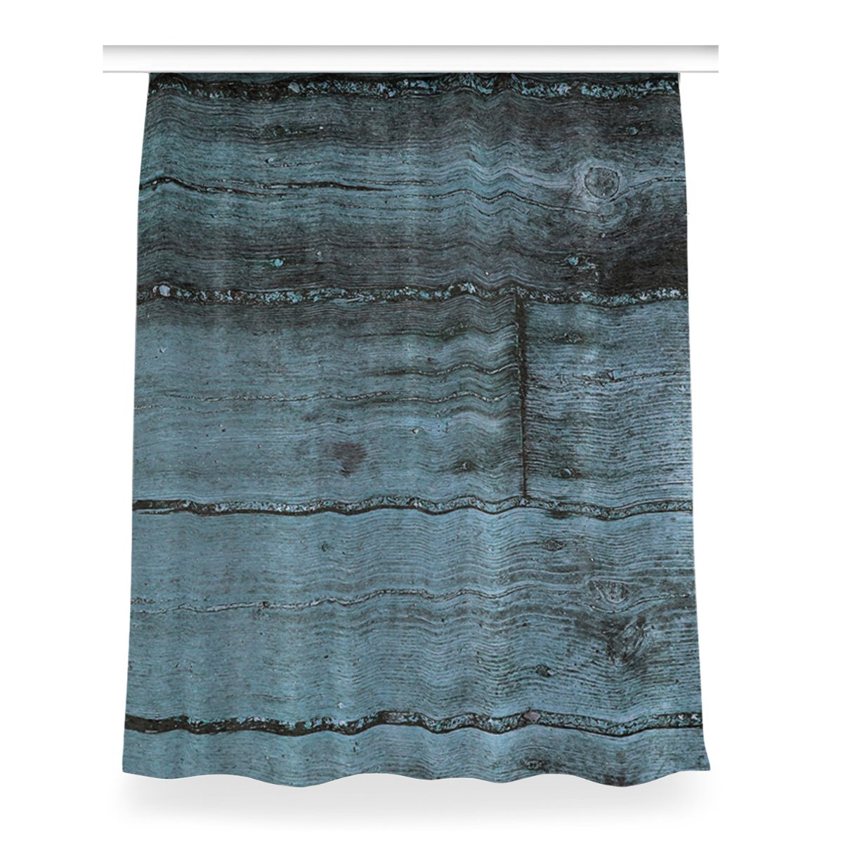 Klasyczna zasłona kolory 150x200 Niebieskie deski, Fabricsy