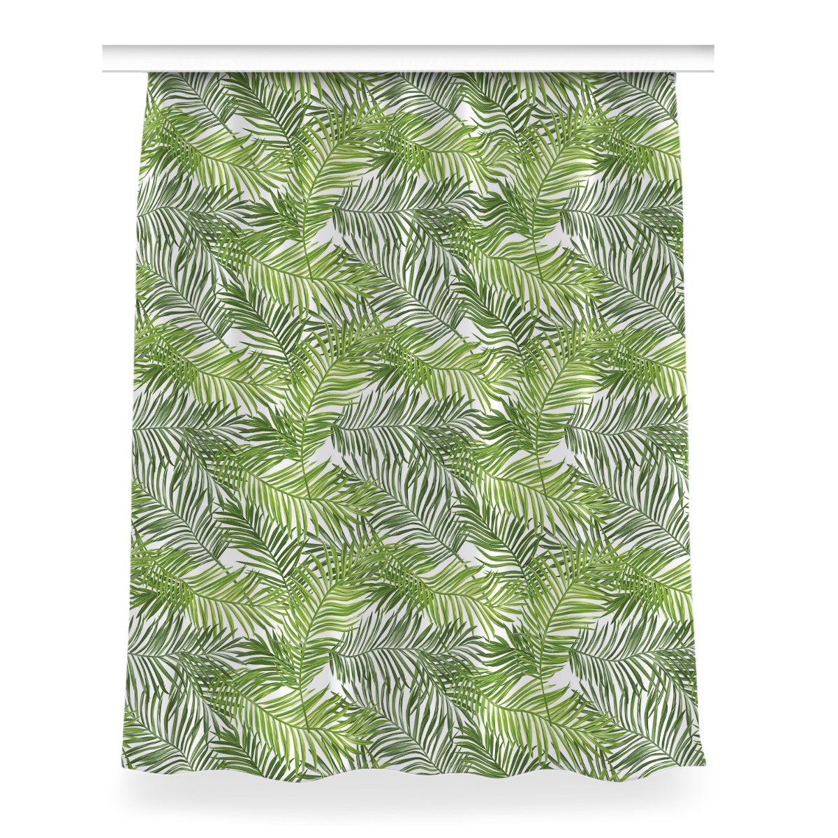 Gotowa zasłona dekor wzór 150x200 Liście palmowy, Fabricsy