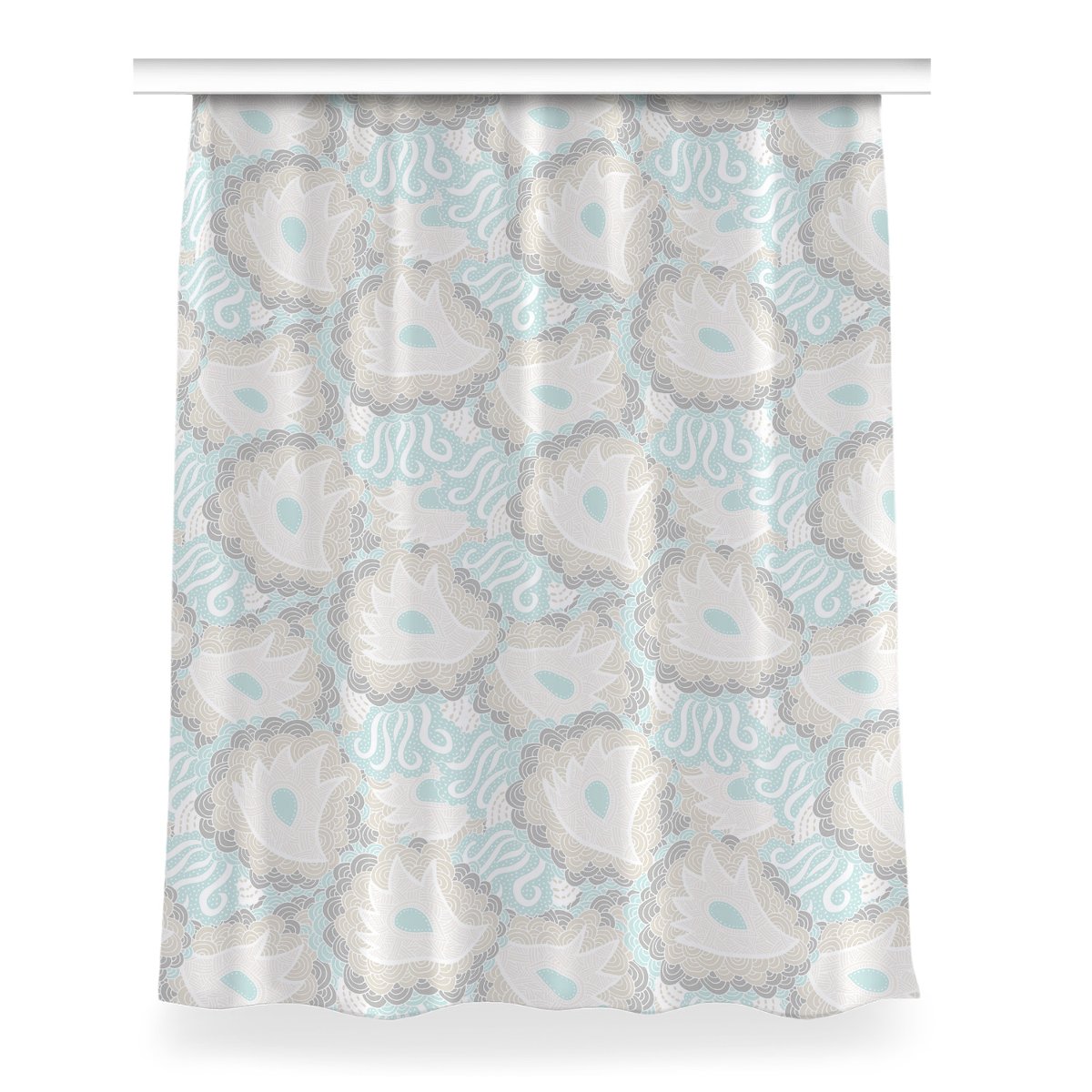 Gotowa zasłona do pokoju 150x200 Kwiaty Pastelowe, Fabricsy