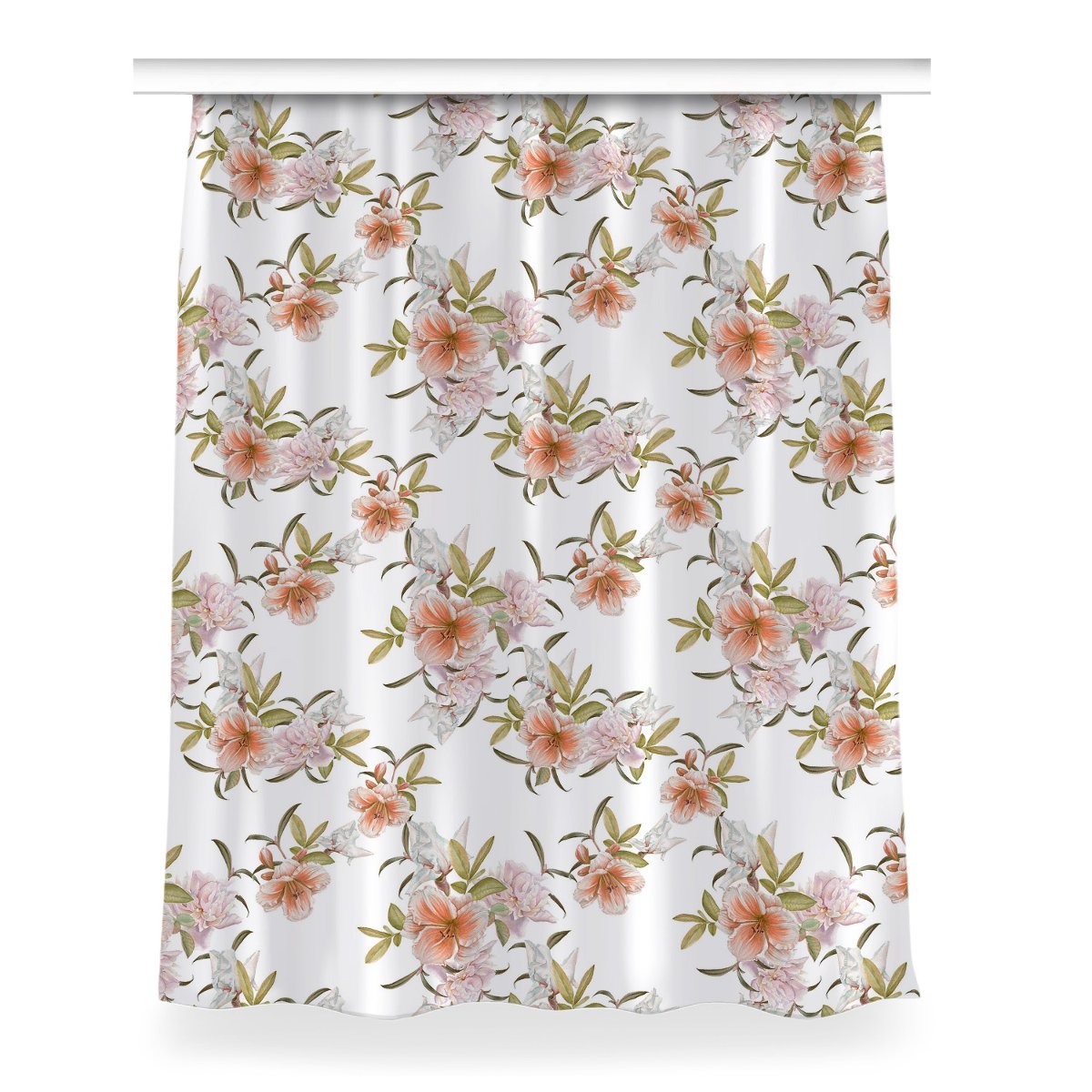 Zasłona z grafiką gotowa 150x200 Wiosenne kwiaty, Fabricsy