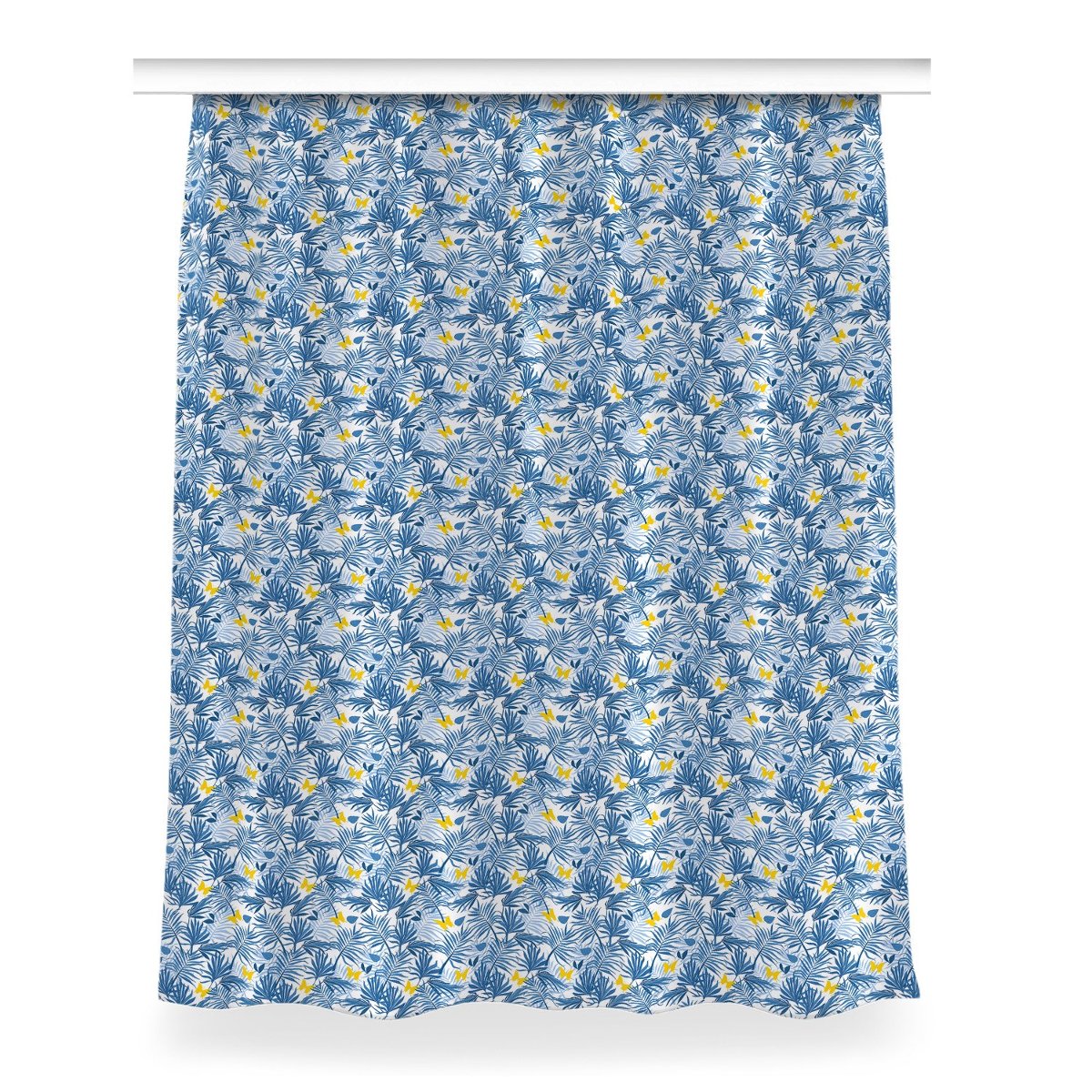 Gotowa zasłona wzór 150x200 cm Motyle w tropikach, Fabricsy