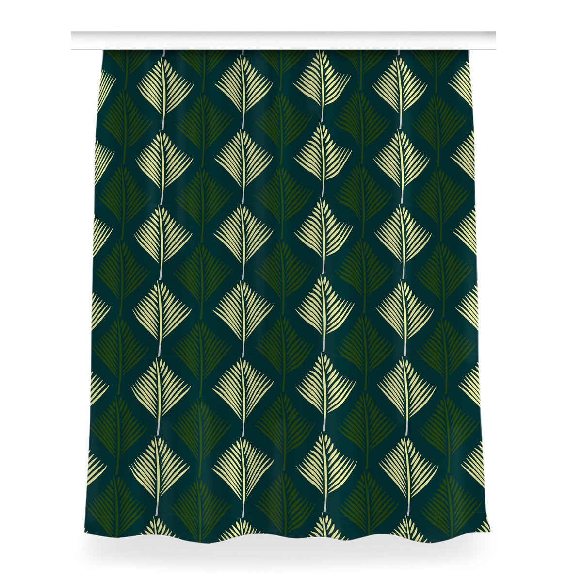 Kolorowa zasłona z nadrukiem 150x200 Liść palmowy, Fabricsy