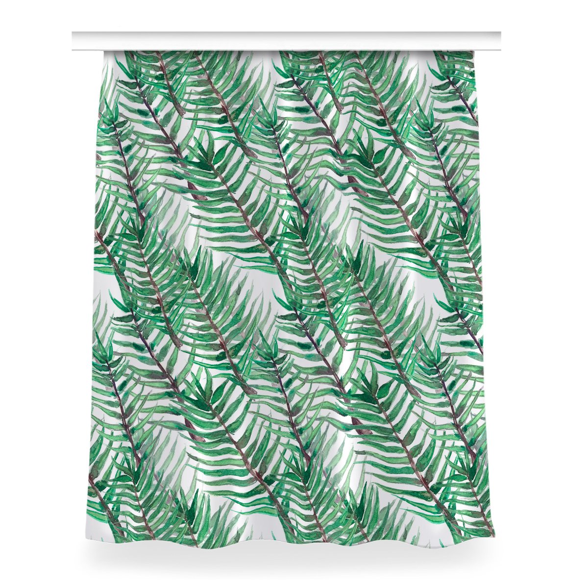 Gotowa zasłona do sypialni 150x200 Liście palmowe, Fabricsy
