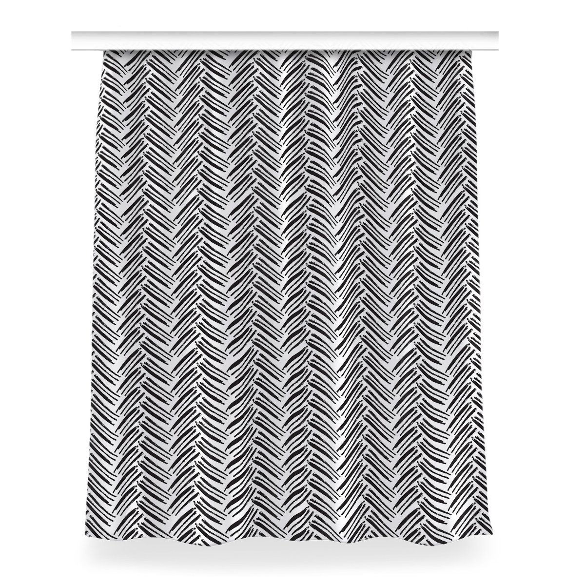 Klasyczna zasłona kolory 150x200 cm Wzór w jodełkę, Fabricsy