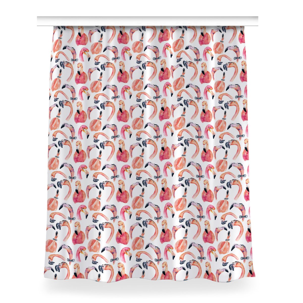 Gotowa zasłona na taśmę 150x200 Szalone Flamingi, Fabricsy
