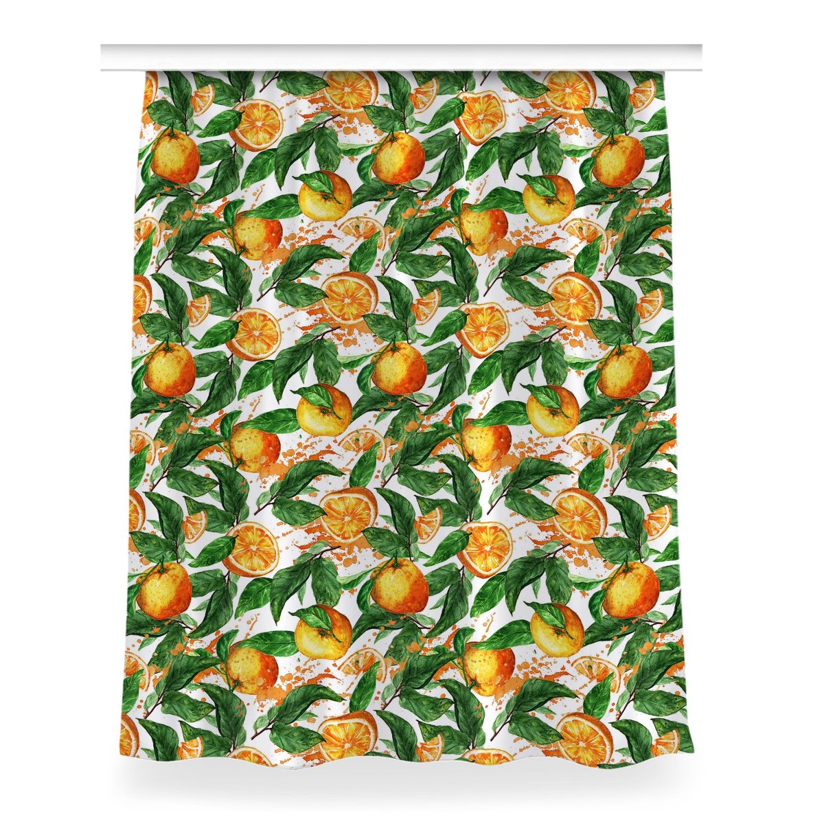 Klasyczna zasłona z nadrukiem 150x200 Pomarańcze, Fabricsy