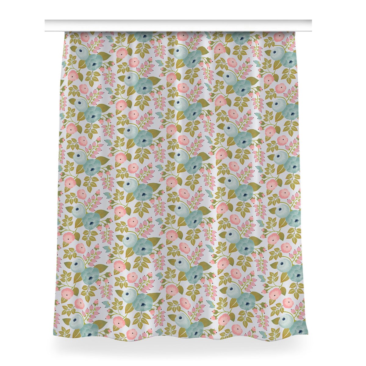 Gotowa zasłona z nadrukiem 150x200 Wiosenne kwiaty, Fabricsy