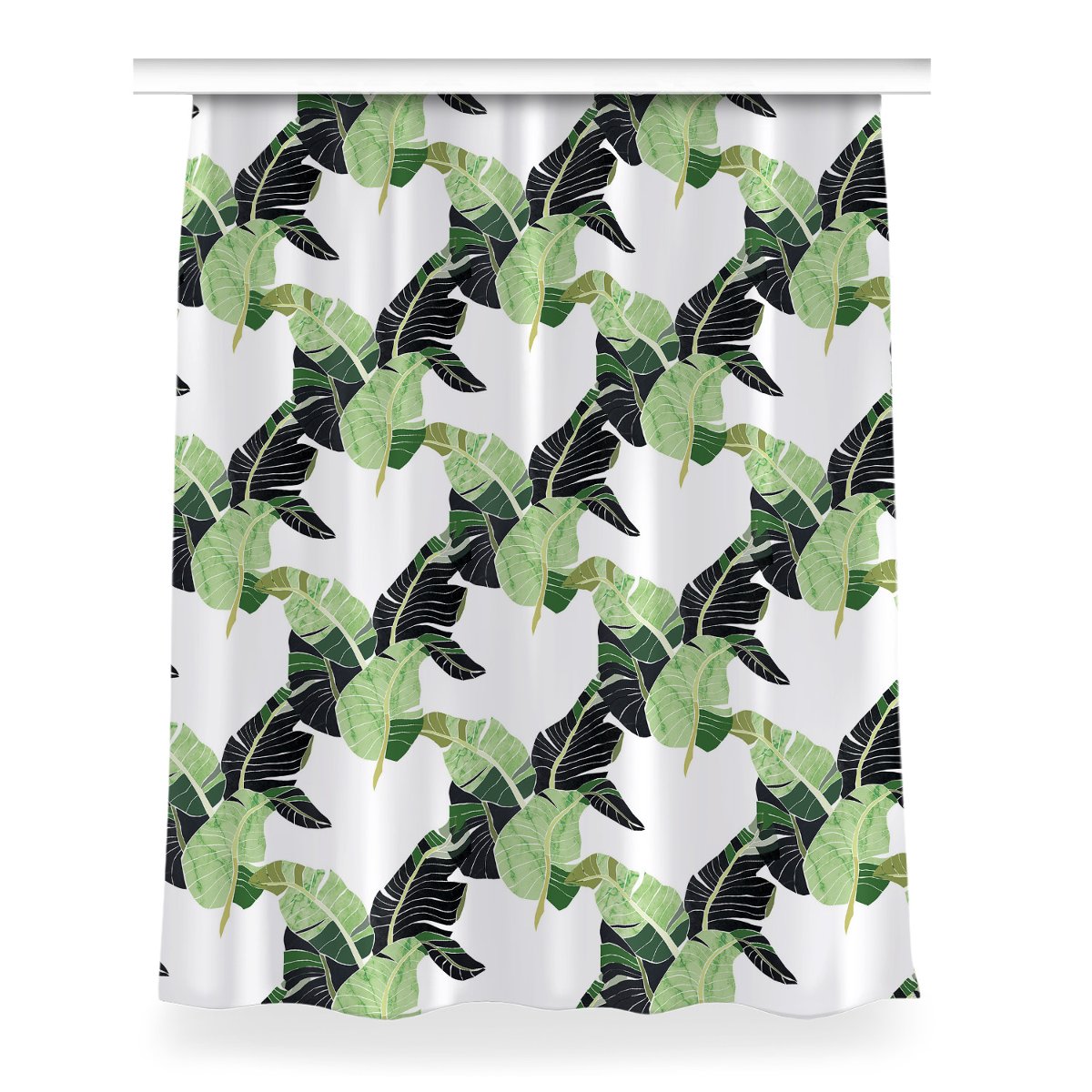 Gotowa zasłona do sypialni 150x200 Liście palmowe, Fabricsy