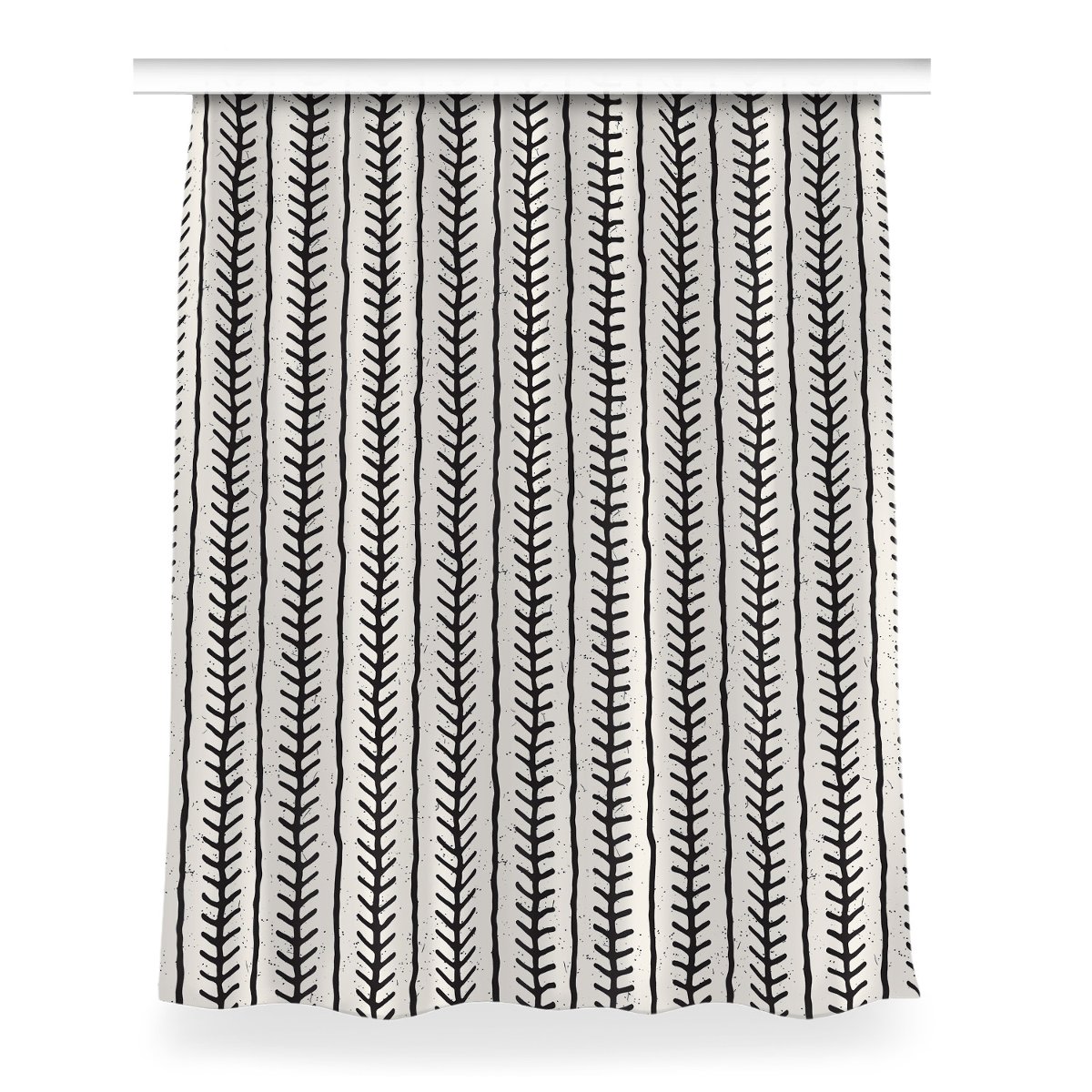 Zasłona z nadrukiem gotowa 150x200 Wzór w jodełkę, Fabricsy