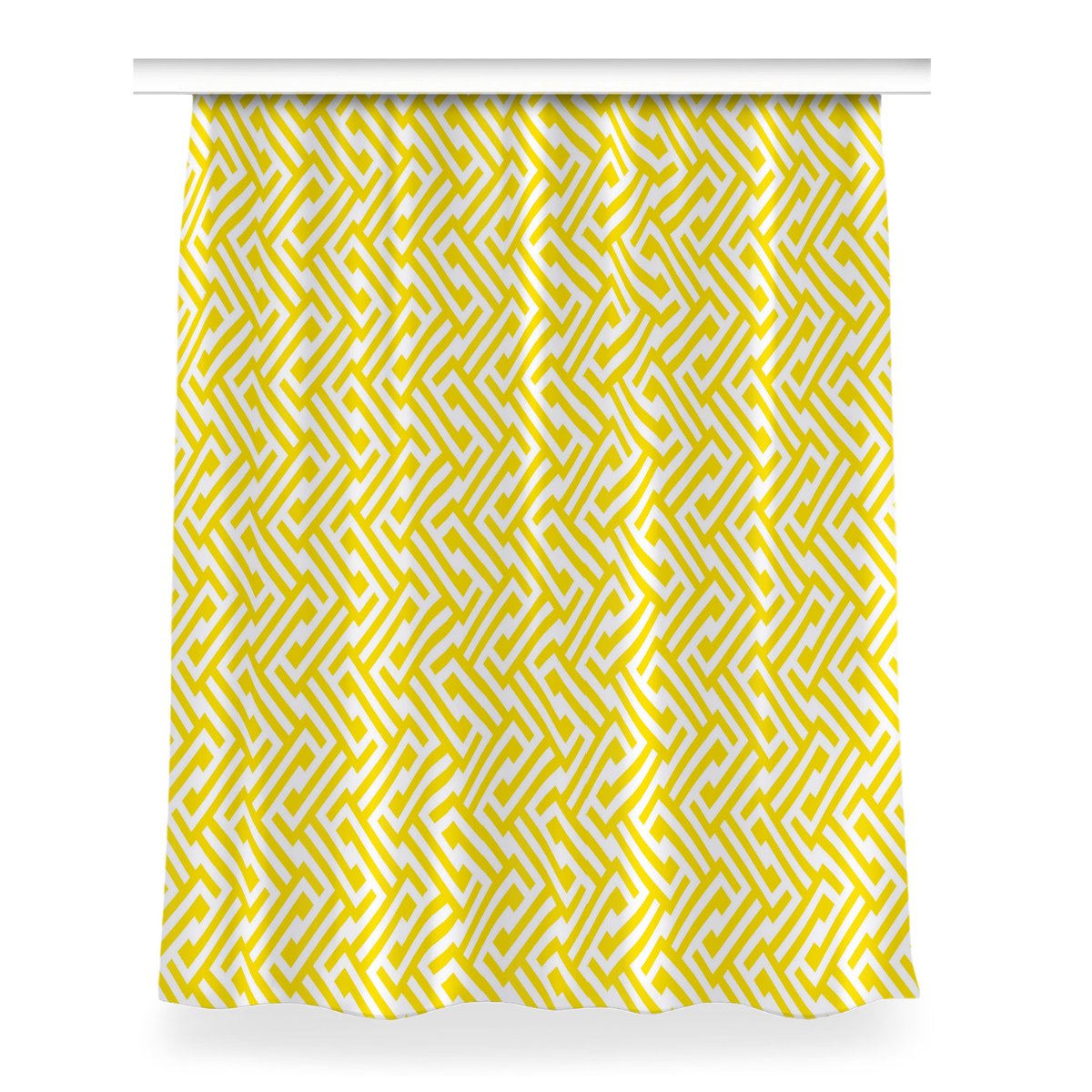 Klasyczna zasłona kolory dekor 150x200 Żółty pasek, Fabricsy
