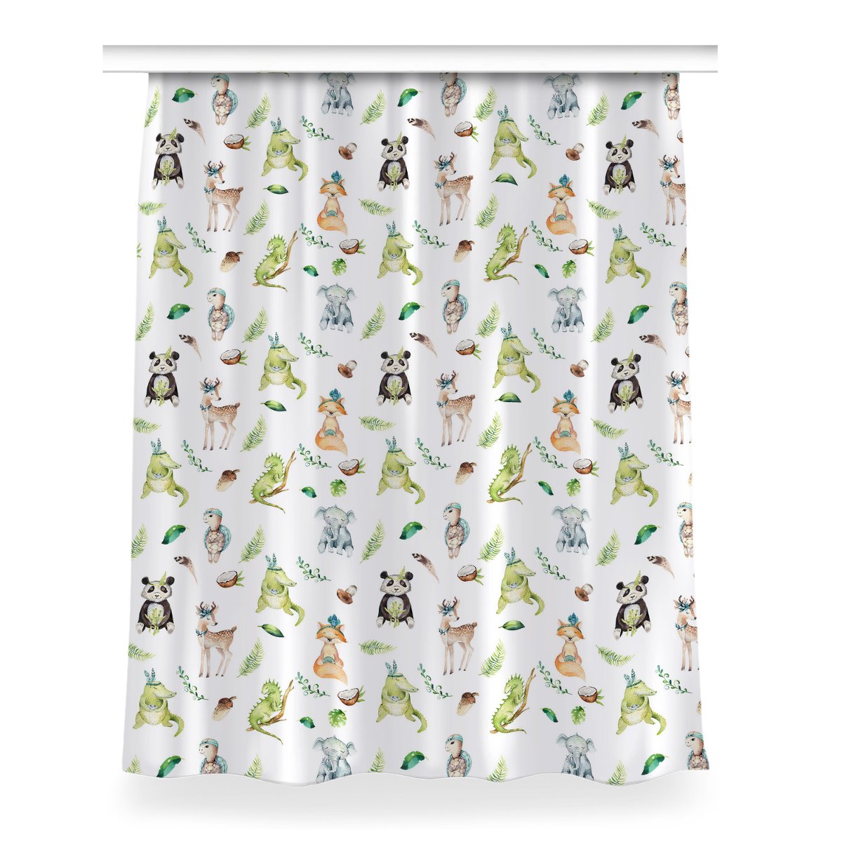 Klasyczna zasłona kolory 150x200 Wesołe zwierzęta, Fabricsy