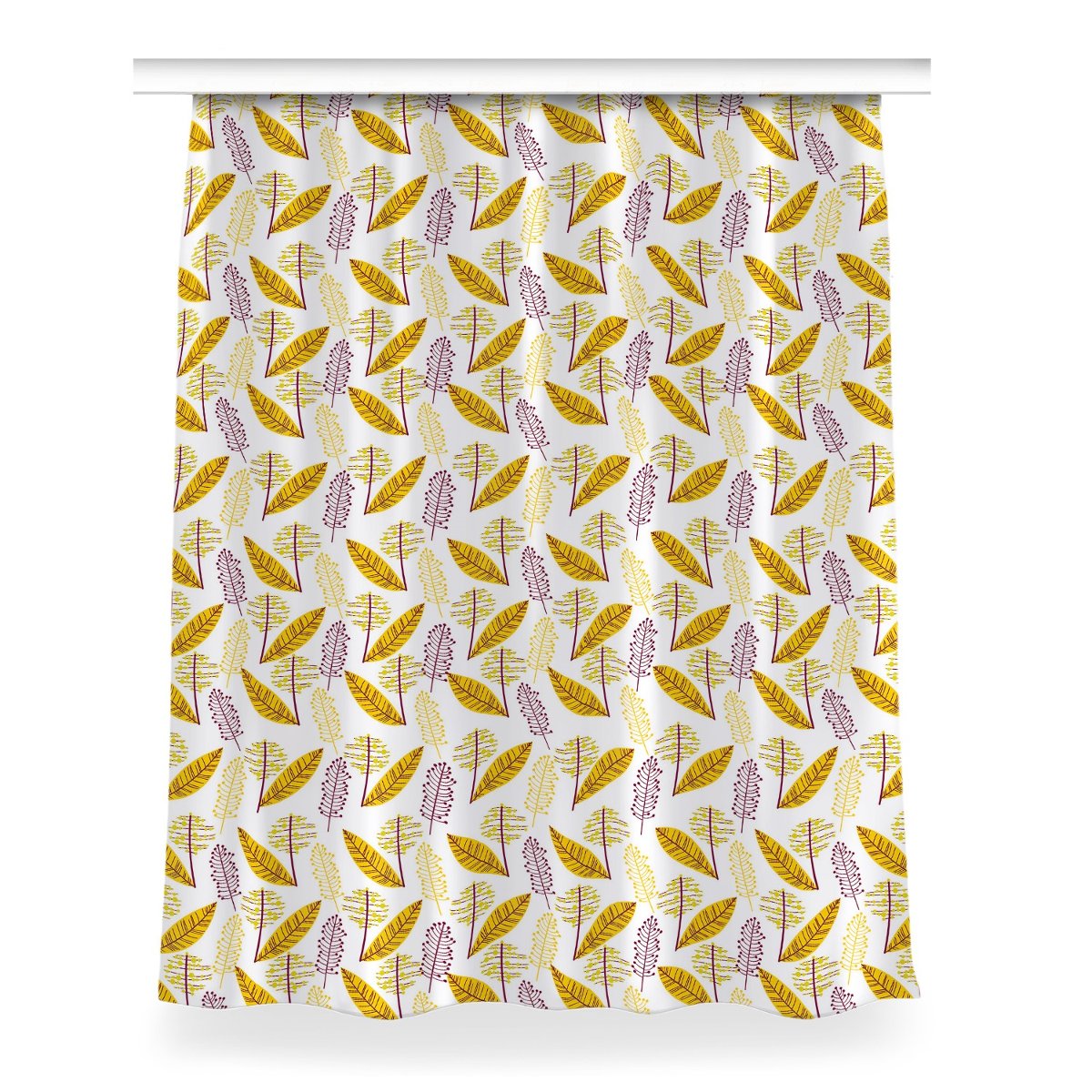 Zasłona z grafiką gotowa 150x200 Jesienne liście, Fabricsy