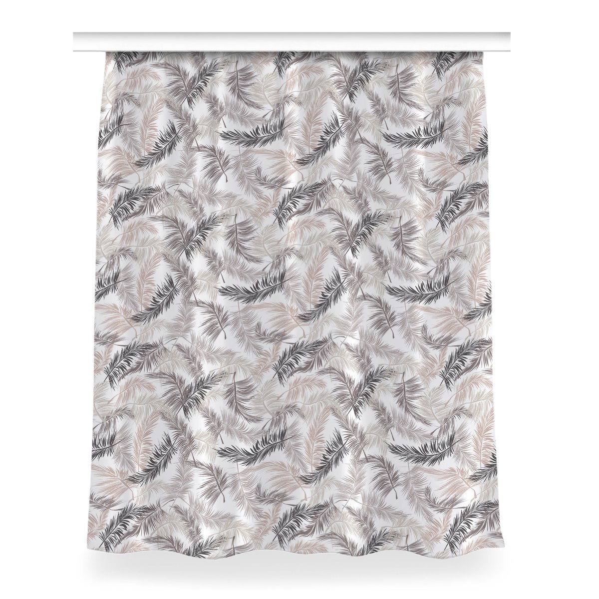 Gotowa zasłona z grafiką 150x200 cm Liście palmowe, Fabricsy
