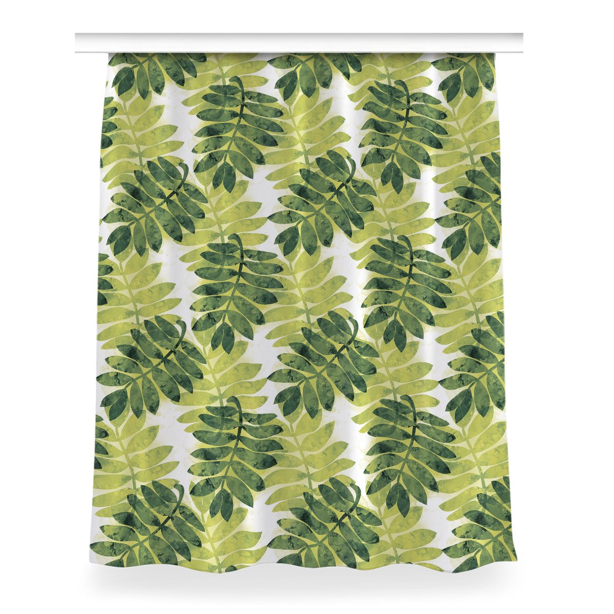 Klasyczna zasłona kolory 150x200 Liście jarzębiny, Fabricsy