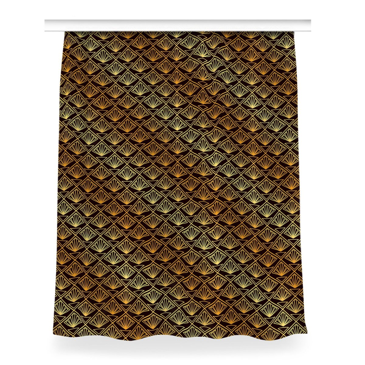 Kolorowa zasłona z nadrukiem 150x200 Styl art deco, Fabricsy