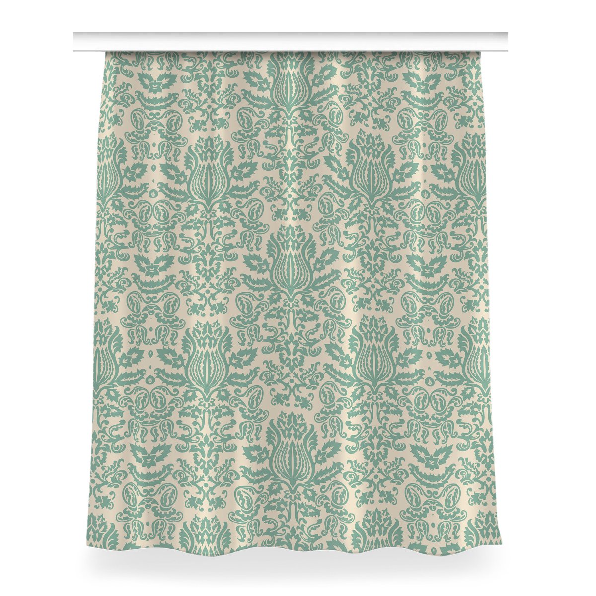 Klasyczna zasłona kolory 150x200 Zielony Adamaszek, Fabricsy
