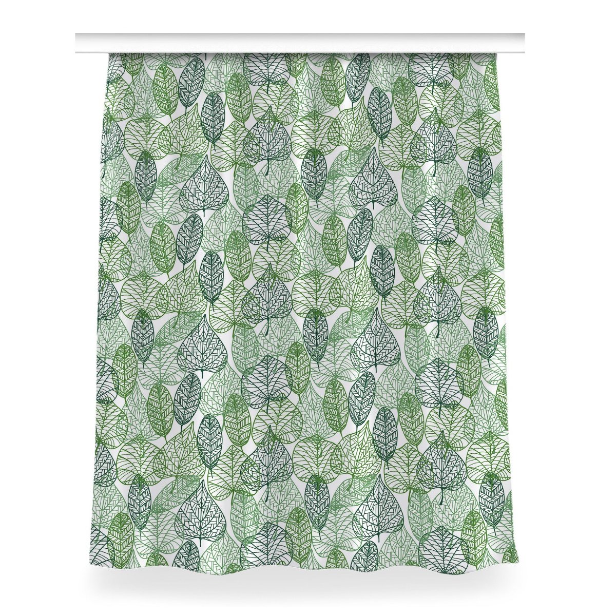 Klasyczna zasłona z nadrukiem 150x200 Leśne Liście, Fabricsy