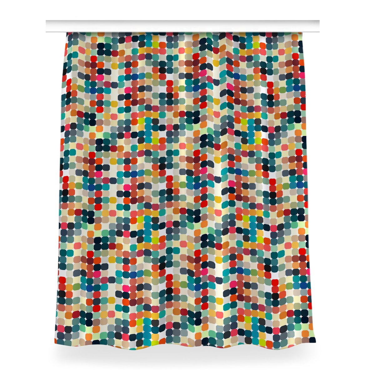 Zasłona z grafiką gotowa 150x200 Geometryczny wzór, Fabricsy