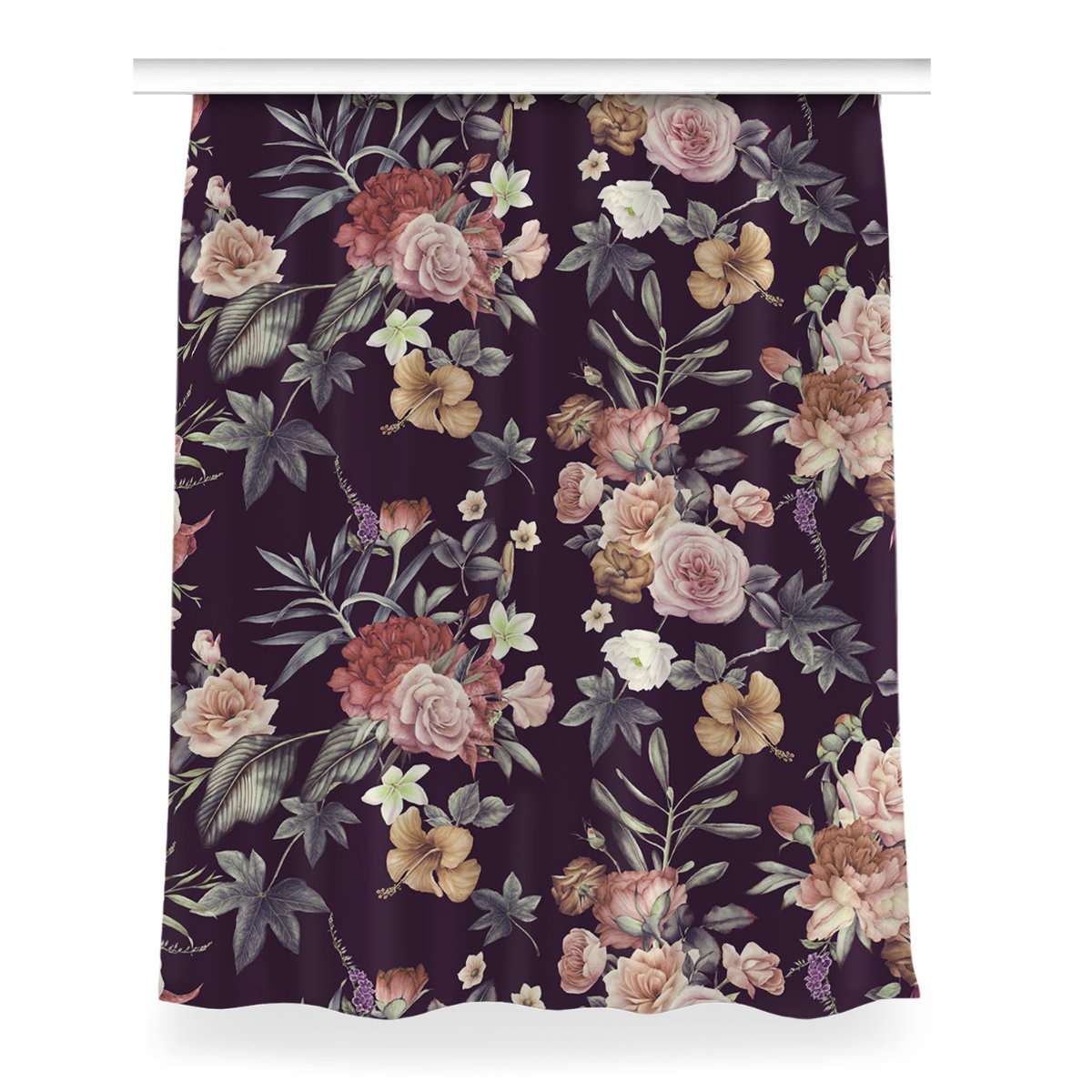 Klasyczna zasłona kolory 150x200 Kwiaty ogrodowe, Fabricsy