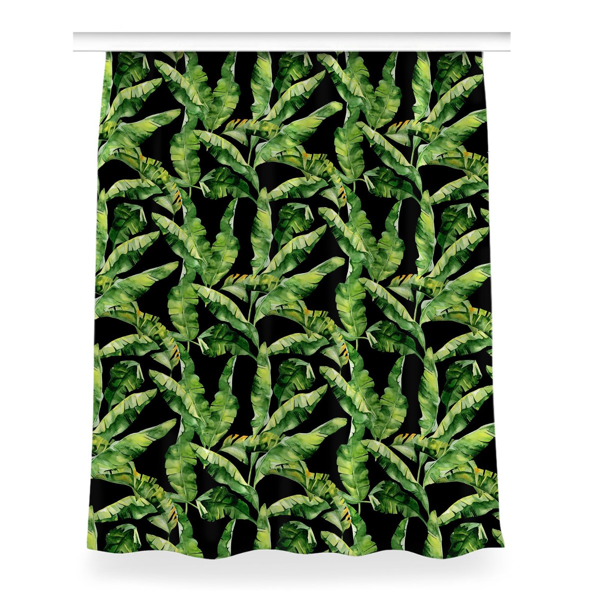 Gotowa zasłona na taśmę 150x200 cm Tropikalny liść, Fabricsy