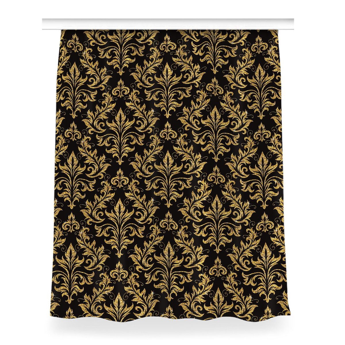 Zasłona z nadrukiem gotowa 150x200 Złoty ornament, Fabricsy
