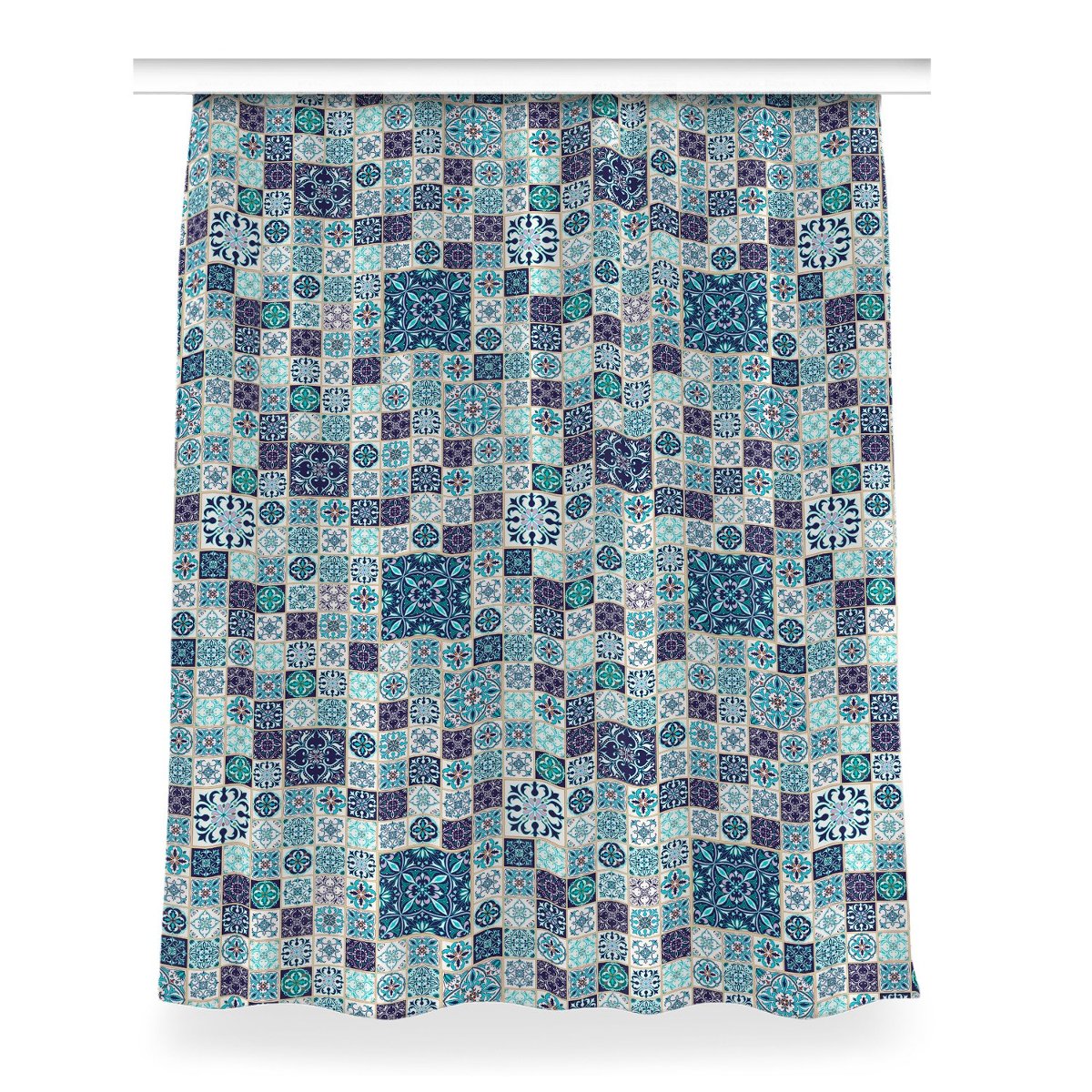 Klasyczna zasłona kolory 150x200 Piękny patchwork, Fabricsy