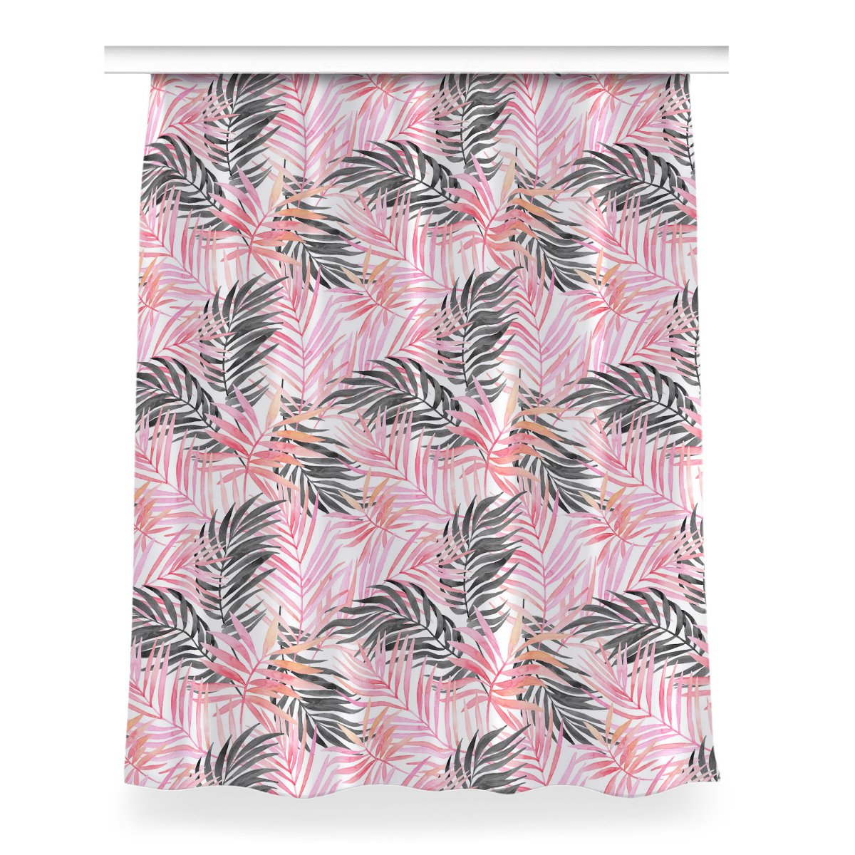 Klasyczna zasłona kolory 150x200 cm Liście palmowe, Fabricsy