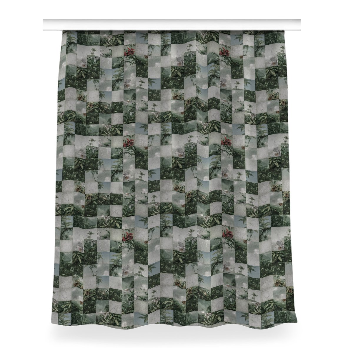 Gotowa zasłona dekor 150x200 Tropikalny Patchwork, Fabricsy